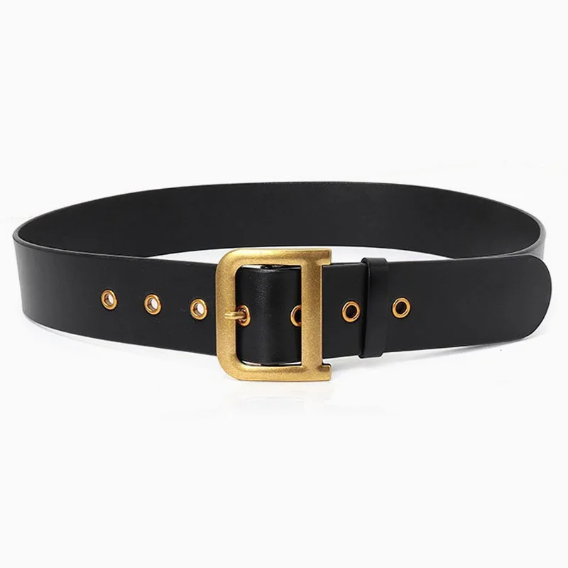 cinto-feminino-de-couro-genuino-preto-com-fivela-dourada-e-cinto-com-fivela-quadrada-perfurada-tendencia-da-moda-escavada