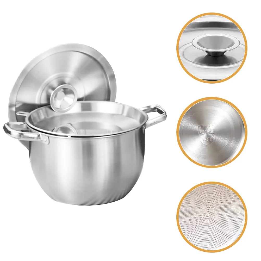 

Stainless Steel Pot Fine Mesh Strainer Kitchen Bacon Grease Storage Strainer Pot Dripping Container Grease Holder Oil Storage