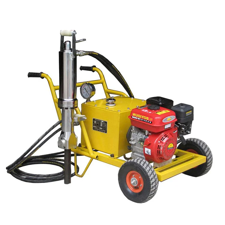 Customized Complete Machine Warranty Thickened Splitting Head Handheld Type  Rock Splitter Diesel Stone Crusher Stone Breaker