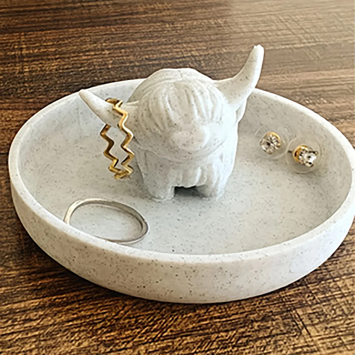 

Креативный поднос для ювелирных изделий из горной коровы, украшение для дома в скандинавском стиле, подходит для сценариев хранения ювелирных изделий