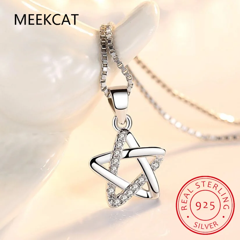 Collare Magen Star Of David 925 Sterling Silver Pendant Israel Chain Necklace Women Judaica Jewish Vintage Fine Jewelry