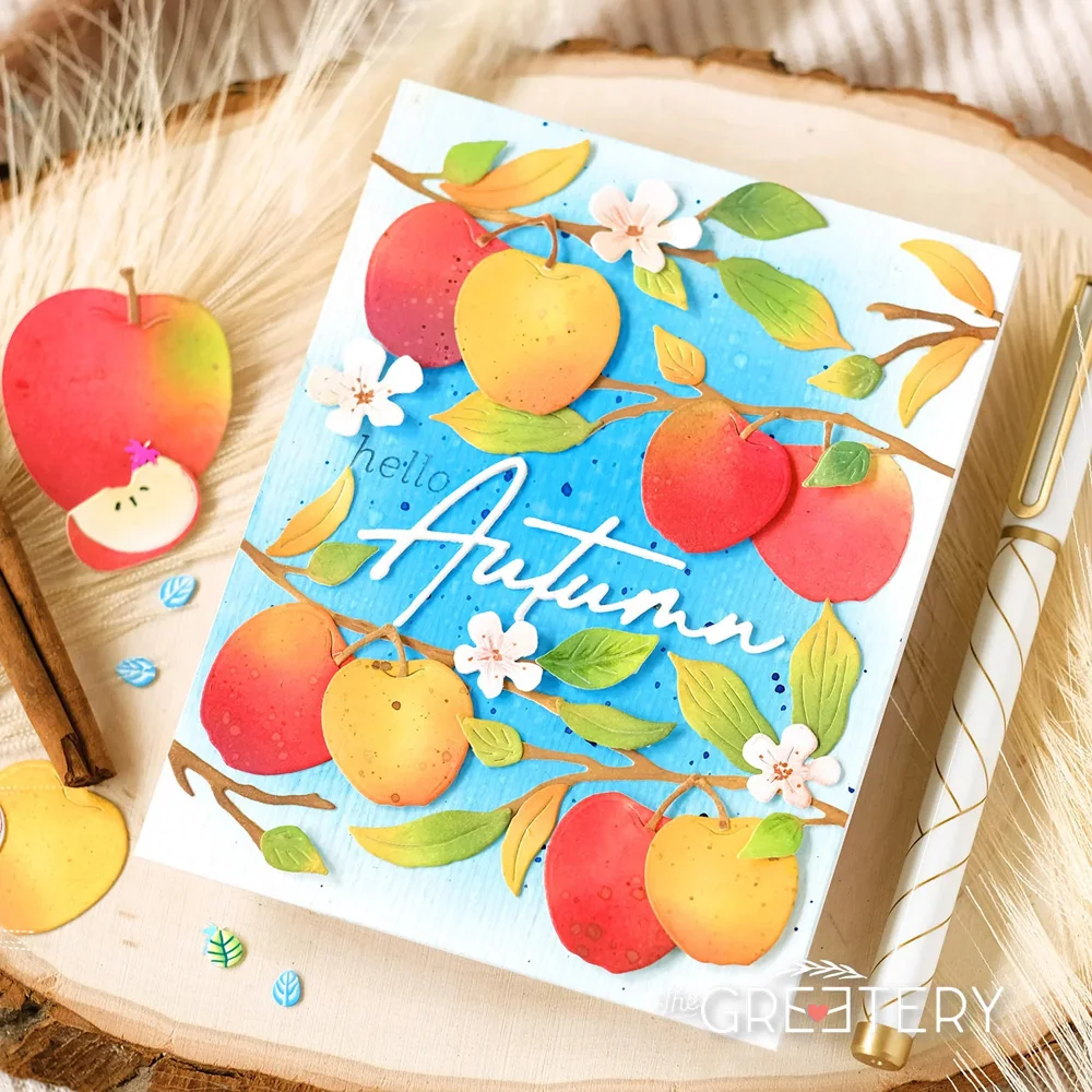 2022 AliliArts Metal Cutting Dies BotaniCuts Apple diy Scrapbooking Photo Album Decorative Embossing PaperCard Crafts Die