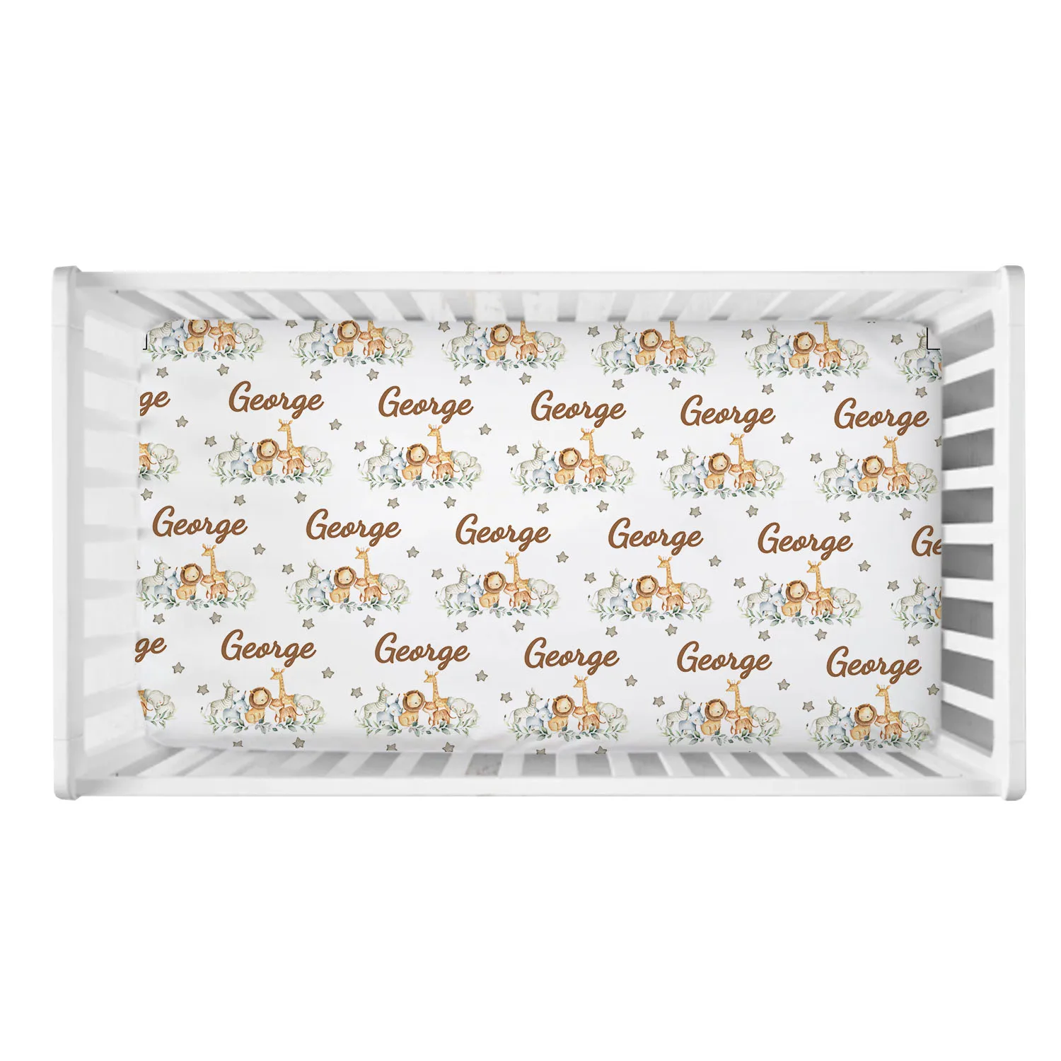 LVYZIHO Custom Name Watercolor Lion Prince Crib Bedding Set , Baby Blanket, Baby Crib Sheet, Baby Pillowcase