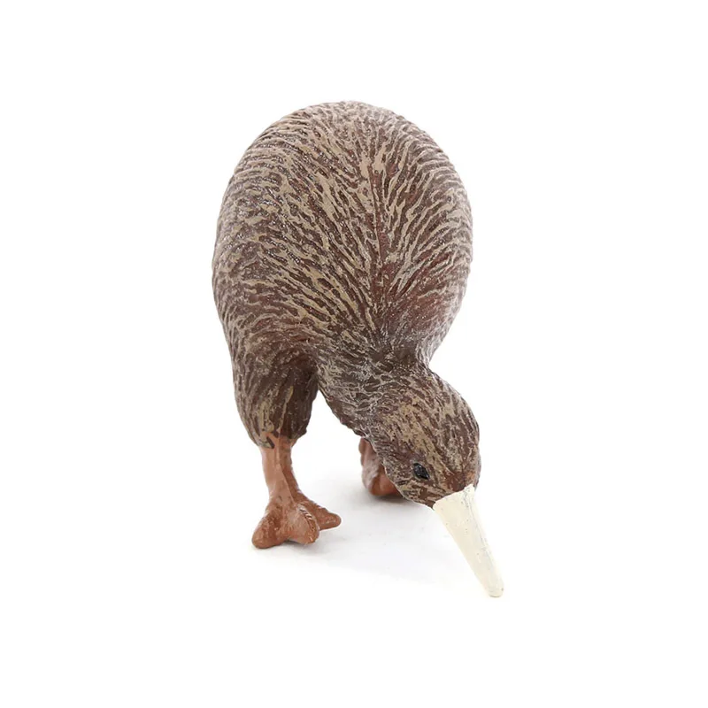 Modelo de Brinquedo de Animal Realista Grande Figura de Pássaro Kiwi Marrom, Figurinha do Pássaro Nacional da Nova Zelândia, Decoração para Casa/Escritório, Brinquedo Colecionável