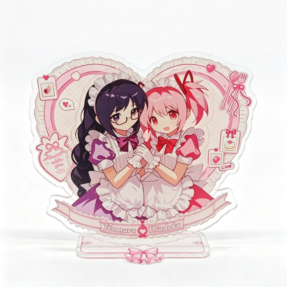 Anime Puella Magi Madoka Magica Cosplay Madoka Kaname Homura Akemi Standing Plate Acrylic Desktop Decoration Stand Accessories