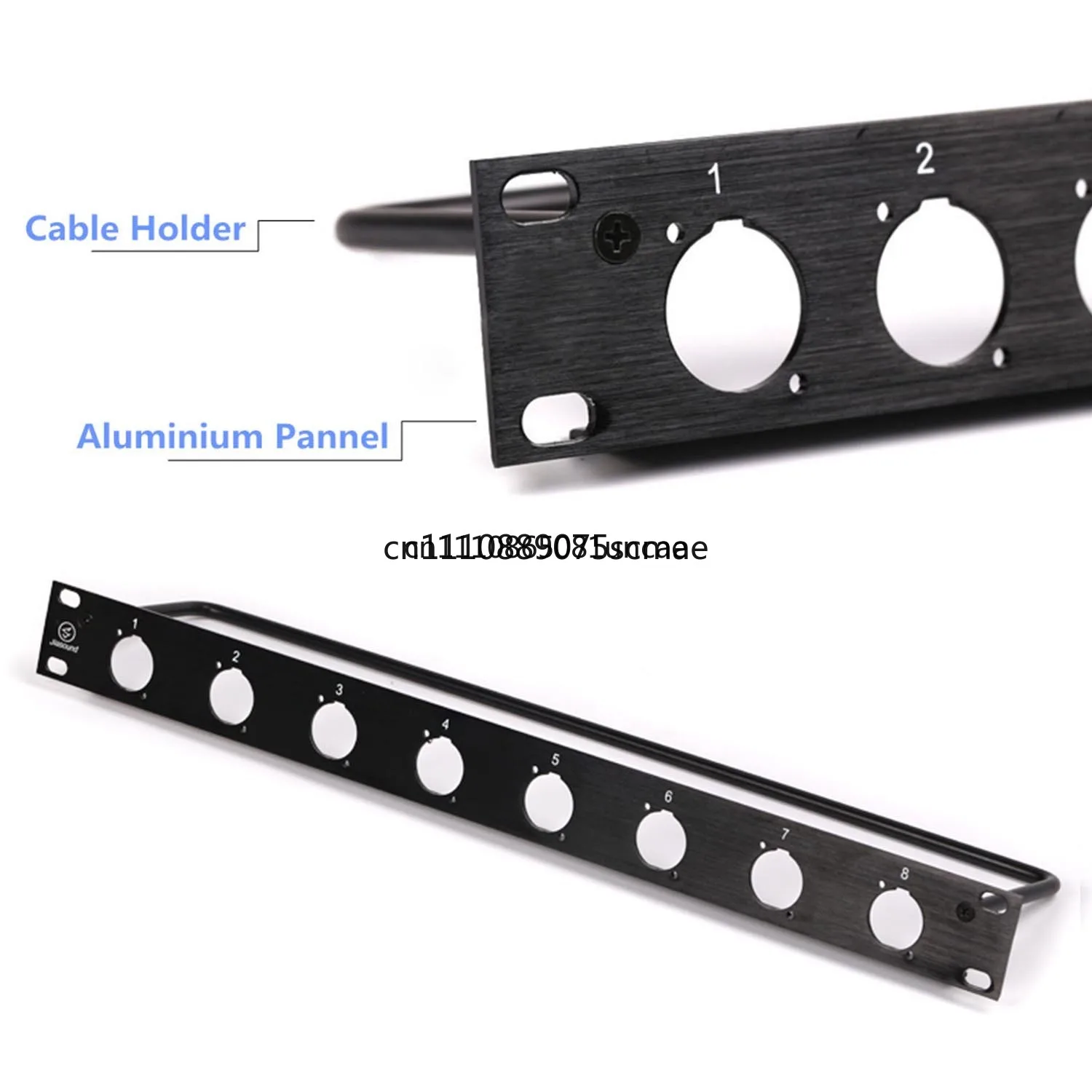 Rack Patch Panel 4 8 12 16 Way Channel 1U Flight Case Mount For XLR Connecctor Male Female SpeakOn Audio Cable Plug 1U 8D 12D - view 5