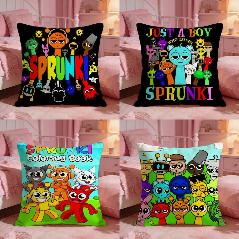 

Чехол для подушки S-Sprunkis Classic Game, премиум-класса, двусторонний, для любого помещения и салона автомобиля — дизайн «два в одном»