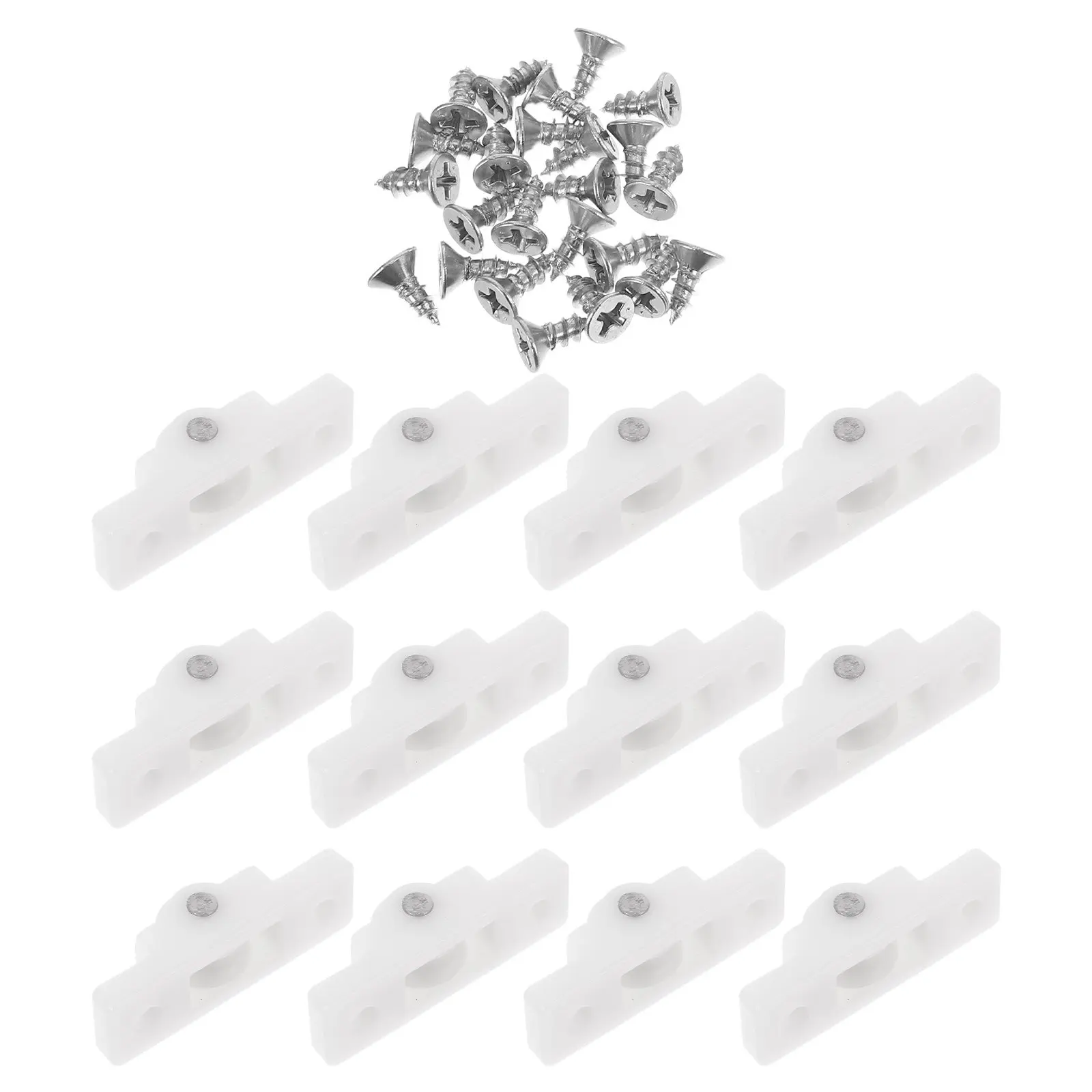 12pcs Upright Freezer Door Roller White Appliance Casters For Refrigerator Glass Door Bottom Glides Replacement Fridge Rollers