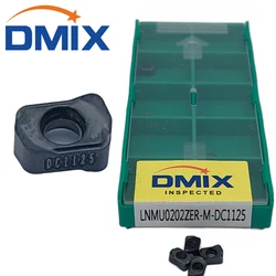 DMIX LNMU0202ZER-M CNC Milling Insert Special grades for EXN02R Fast-feed small milling cutter for steel processing(10Pcs/Set))