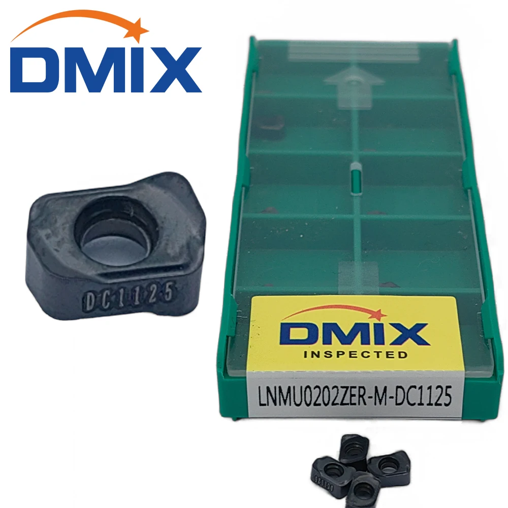 Imagem -02 - Dmix Exn02r Barra de Fresa Lnmu0202 Alimentação Rápida Ferramenta de Inserção Dupla Face Suporte de Fresagem Lnmu0202zer Inserção de Fresagem