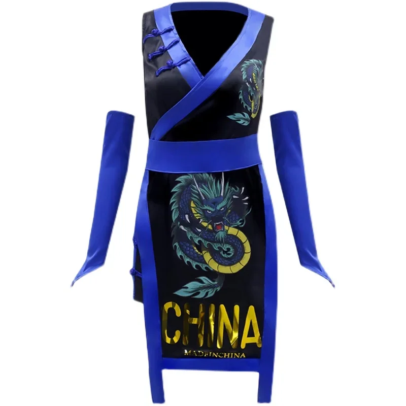 2025 Nieuwe Jazzdans Kostuums Voor Vrouwen Groep Street Dance Wear Moderne Hip Hop Chinese Stijl Prestaties Stadium Kleding DQS 7446