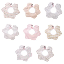 Waterproof Baby Bibs 360 Degrees Rotating Cotton Infant Baby Bibs Cute Print Soft Saliva Towel for Boys Girls Newborn Accessorie