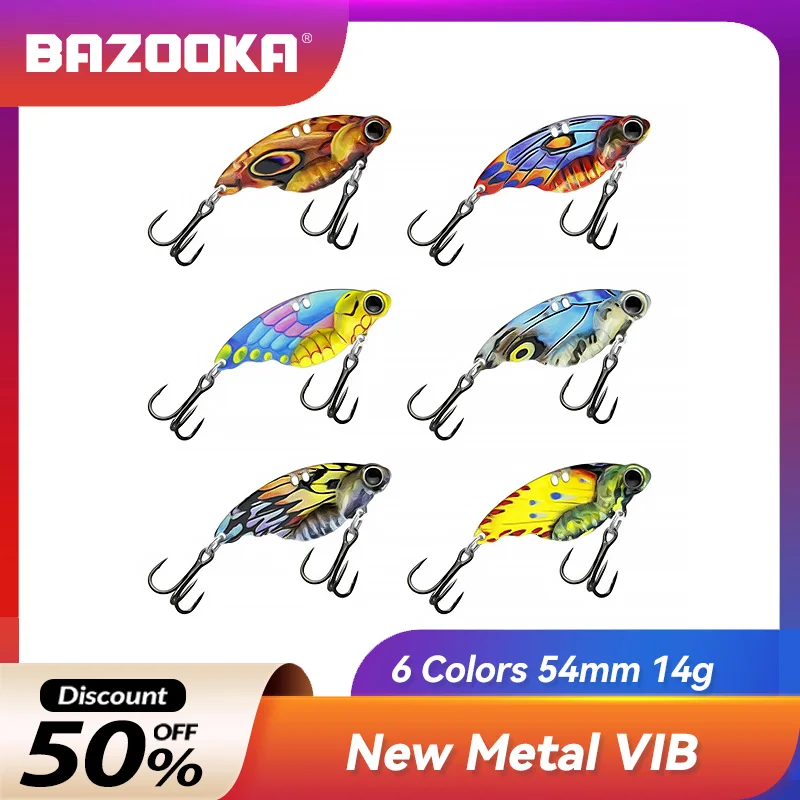 

7g/14g Bazooka Fishing Lure Swimbait Carp Baits Metal Slow VIB Hard Jigging Fast JIG Sinking Trolling Bass Pike long shot