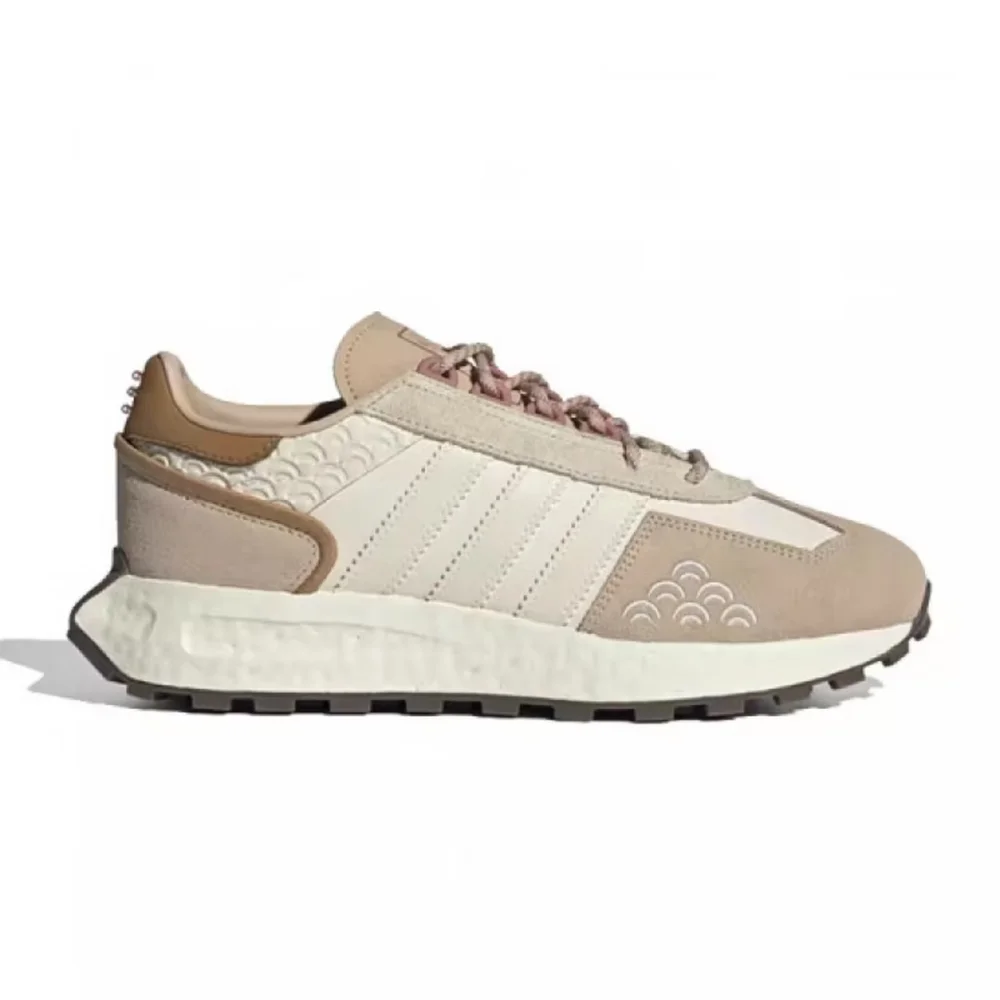 adidas Originals RETROPY Unisex Retro-Inspired Slip-Resistant Low-Top Running Shoes in Brown/White IF4324