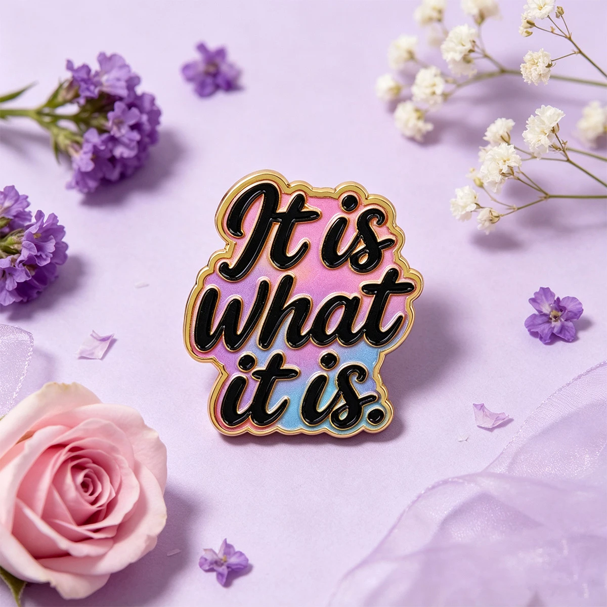 9-teiliges lustiges Emaille-Pin-Set mit Sprüchen – „It Is What It Is“ Brosche für Mäntel, Damenbroschen, Kragen- und Reversnadeln, Metallabzeichen, Schmuckgeschenk – Detail 2