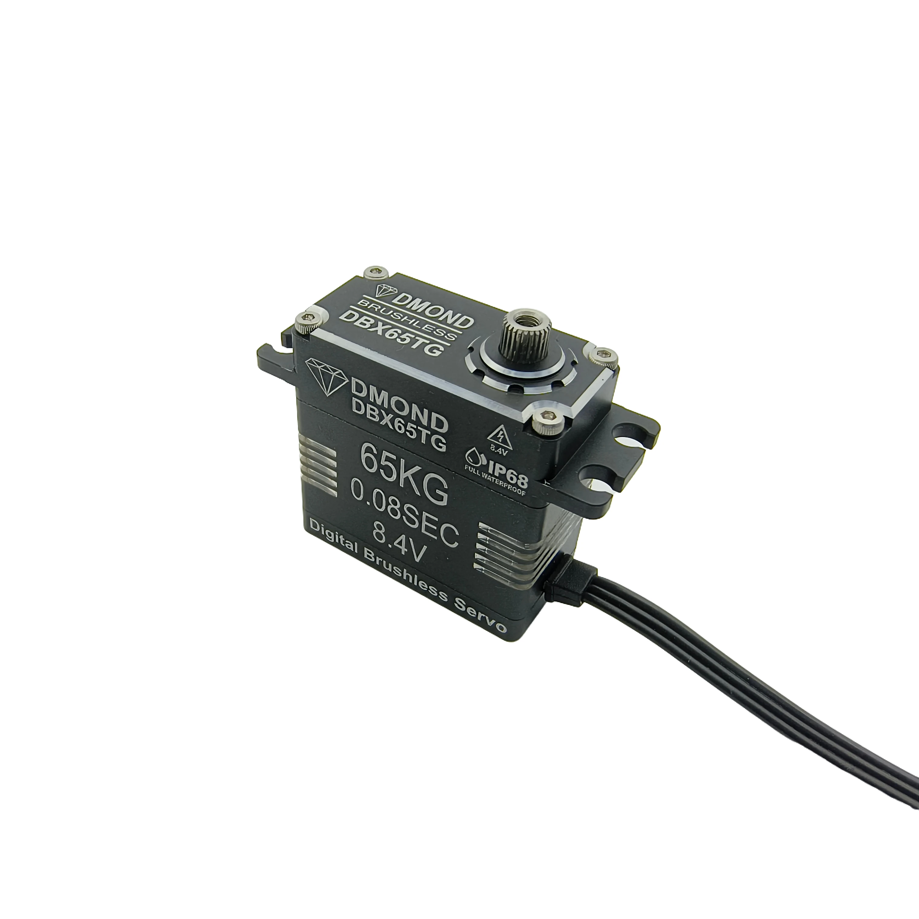 DBX65TG DMOND NB 65 กก.0.08sec Brushless 8.4V IP68 กันน้ํา Heavy Duty Servo ไทเทเนียมเกียร์ 1/10 1/8 RC crawler Buggy