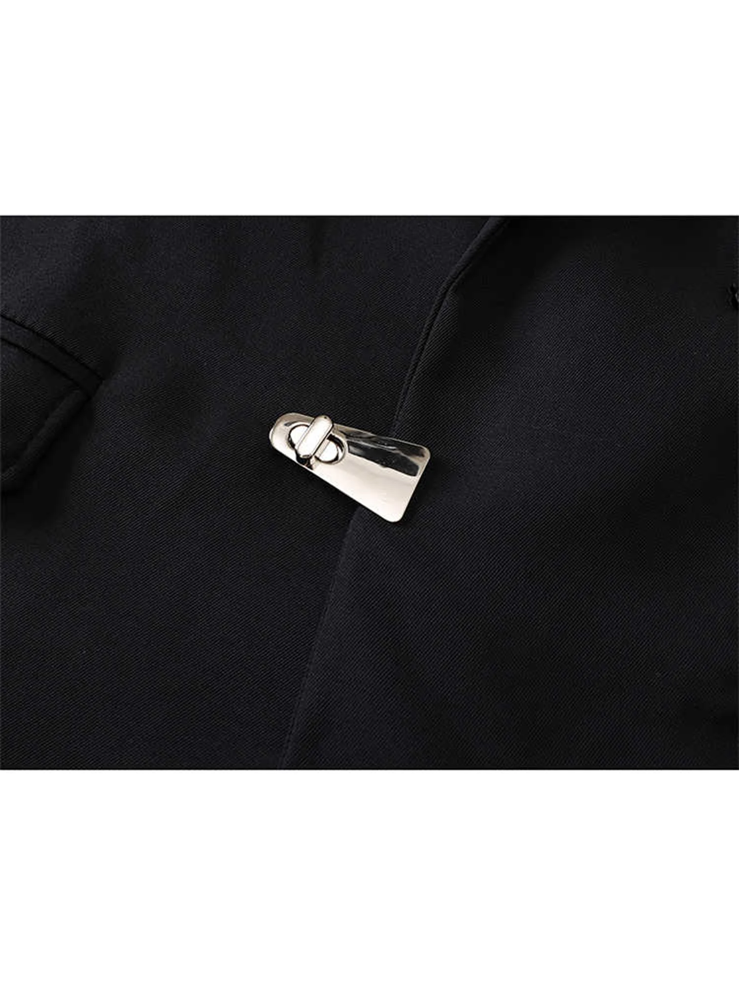 Frauen Schwarz Gothic 3D Floral Blazer Jacke Vintage 2000er Jahre Elegante Anzug Mantel Harajuku Langarm Oversize Oberbekleidung Herbst 2025