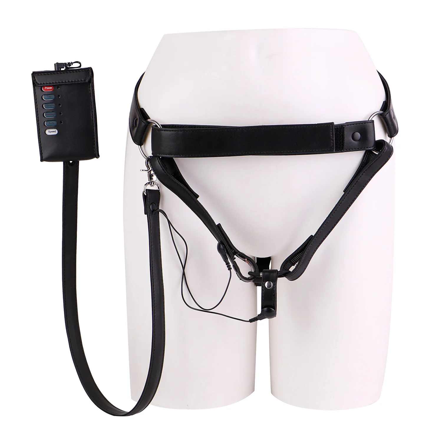 ANOSX Electro Harness Auxiliary Chastity Belt For Chastity Cage Male Quick-Release Men's Briefs With Leash Scrotum Binding Belts - view 6