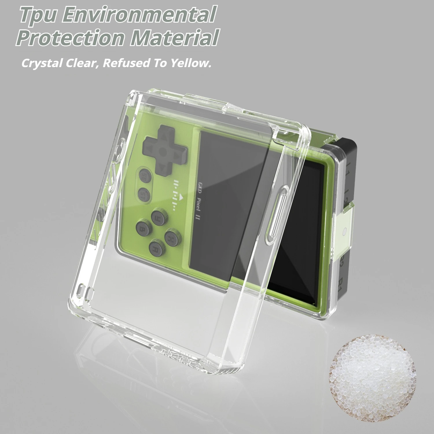 Transparent TPU Case For GKD Pixel 2 Metal Mini Game Console Full
