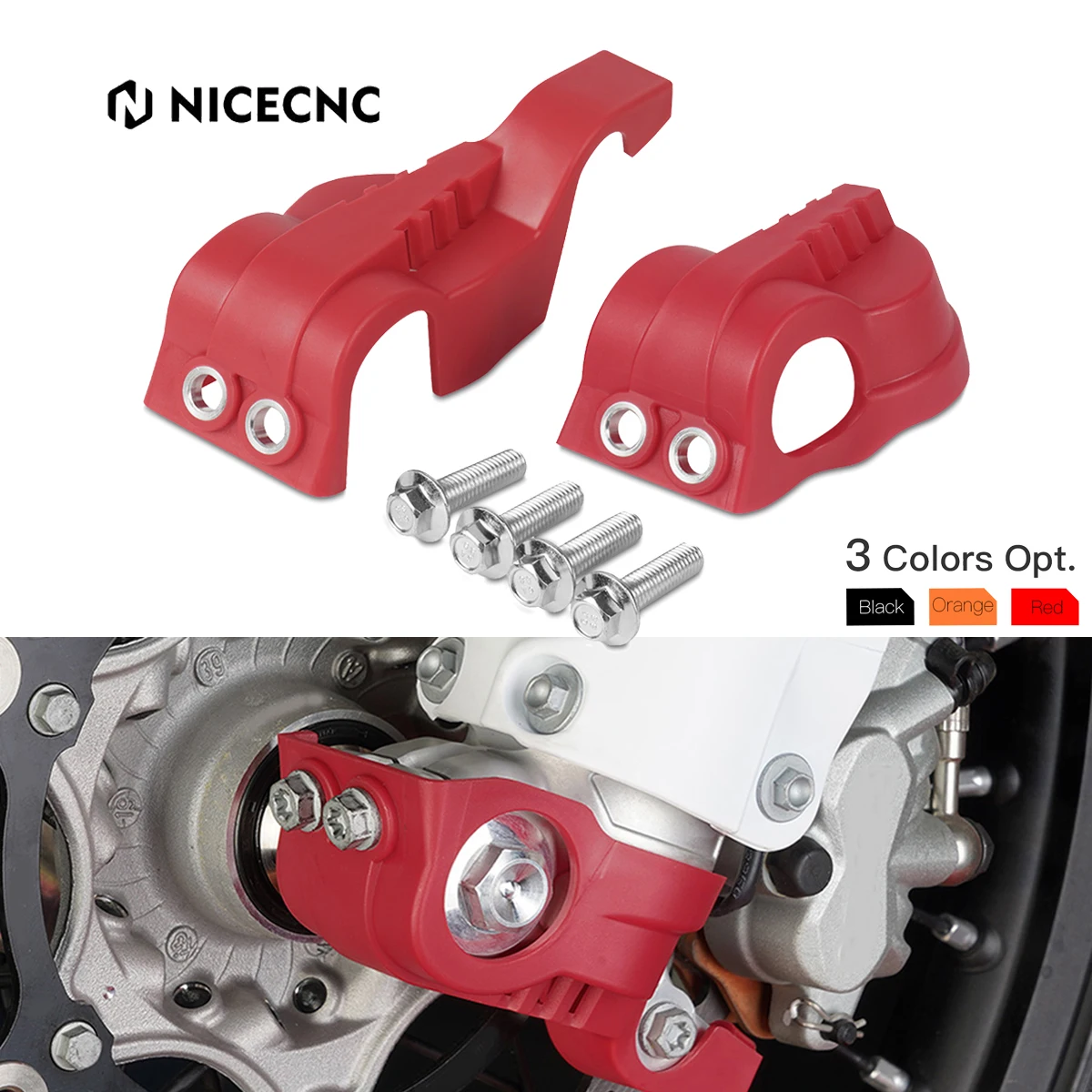 NiceCNC For GasGas EC300 EC250 EC EX MC 125 250 300 ECF EXF MCF 250 350 450 2021 2022 2023 2024 Front Fork Shoes Cover Guard