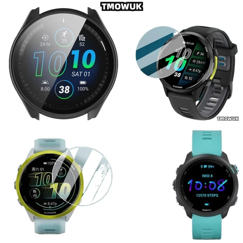 

For Garmin Forerunner 645 735 745 935 945 955 965 970 Fenix 7 7S 7X Pro 9H Hardness Tempered Glass Screen Protectors HD Anti - S