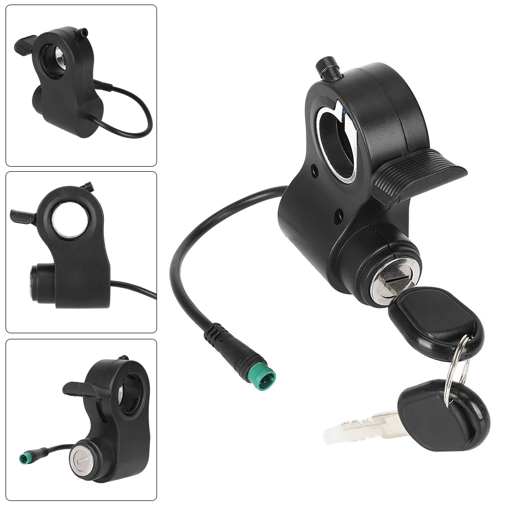 

E-Scooter Ignition Security Lock E-scooter Throttle Accelerator w/ Key Anti-theft for Kukirin G2 Pro/G2 Max E-Scooter Accessorie