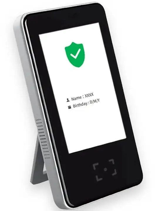 800*480 px   ID Security Barcode Scanner 2D CMOS Also Support NFC Mobile Phone Max Green Element LED