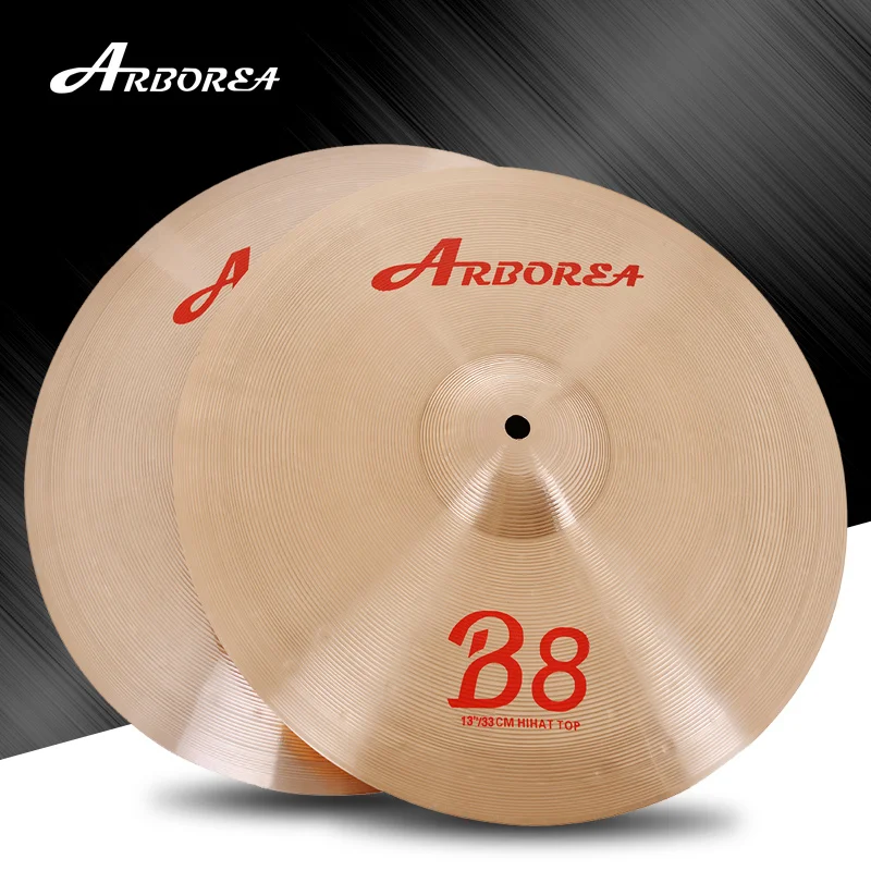 Chinese Traditional Cymbal Arborea Practice Cymbal Hi-Hat Cymbal 13'' For Drumset