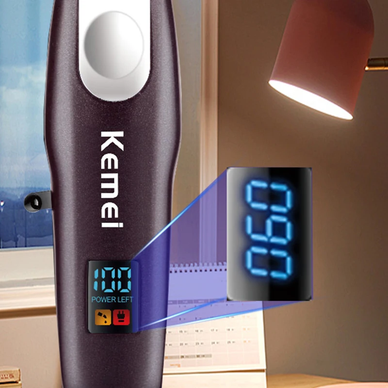 Kemei PG233 Electric Hair Clippers Barber For Men Rechargeable Home Hair Cutting Tools Professional Barber Cordless Hair Trimmer