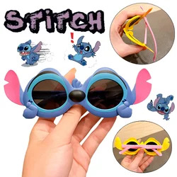 Disney Stitch Polarized Sunglasses Kids Cute Cartoon Silicone Sun Glasses Fashion Boys Girls Shades Eyewear Travel Spectacles