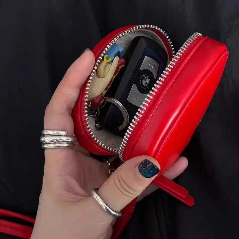

HAEX Luxury Mini Red Minaudiere Individuality Aesthetic Designer Party Small Box Y2K Lipstick Key Crossbody Coin Purse Bags