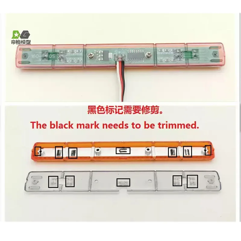 RC 1/14 LED Simulations-Dekorationsleuchten Rotierende Lichter für Tamiya LKW Anhänger Kipper für Scania 770s DIY-Teile – Detail 4