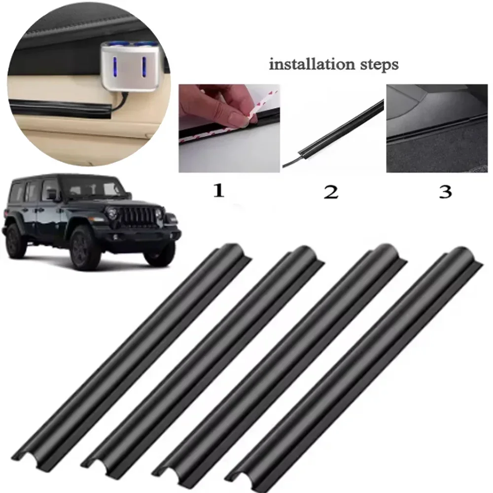 4/8Pcs Car Wiring Cable Concealment Sleeve Suitable for Interior Wire Management Protects Against Moisture Debris