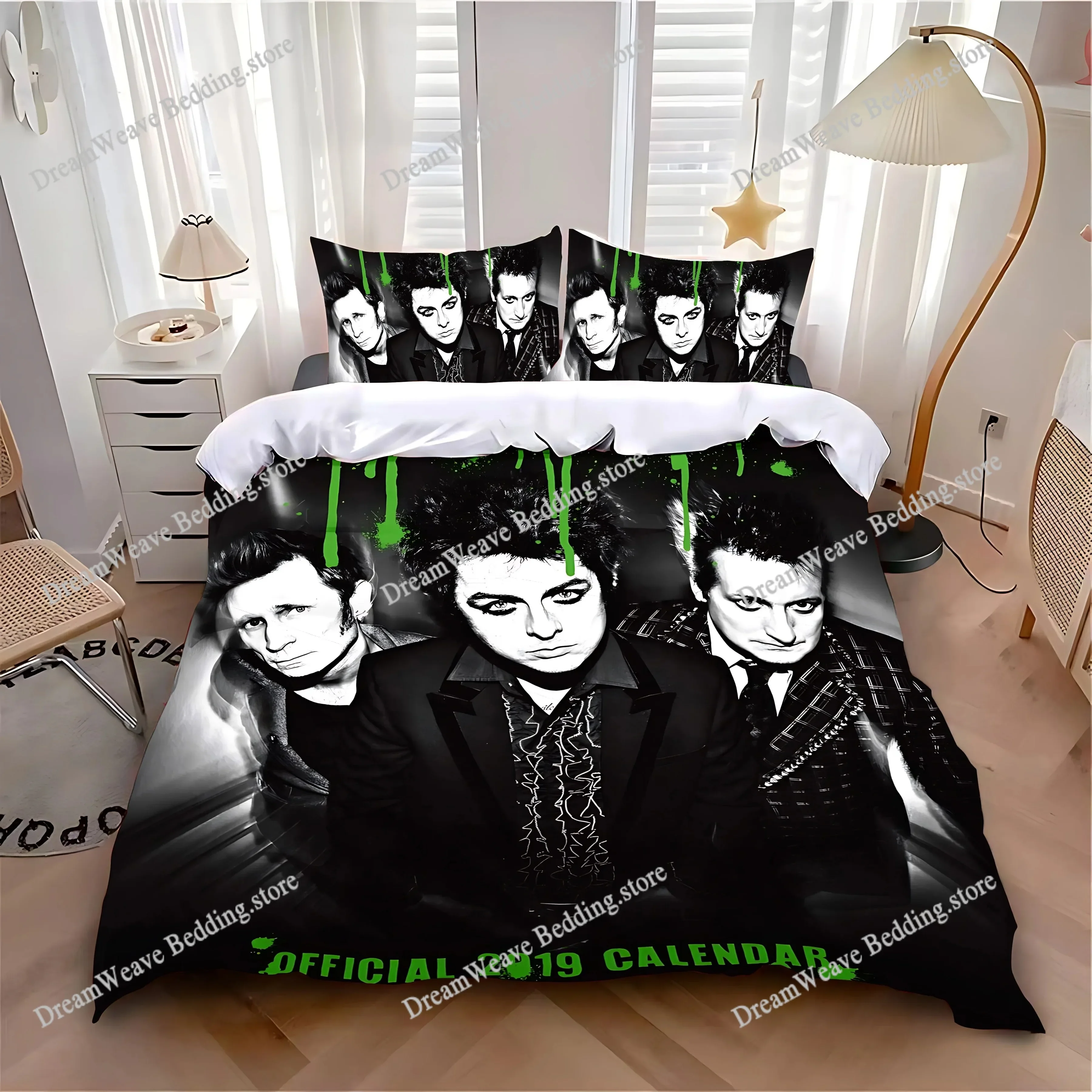 

New Duvet Cover Pillowcase Bedding Set Rock Band G-Greendays Adult Boy Girl Bedroom Decoration Children Single Double Large Size
