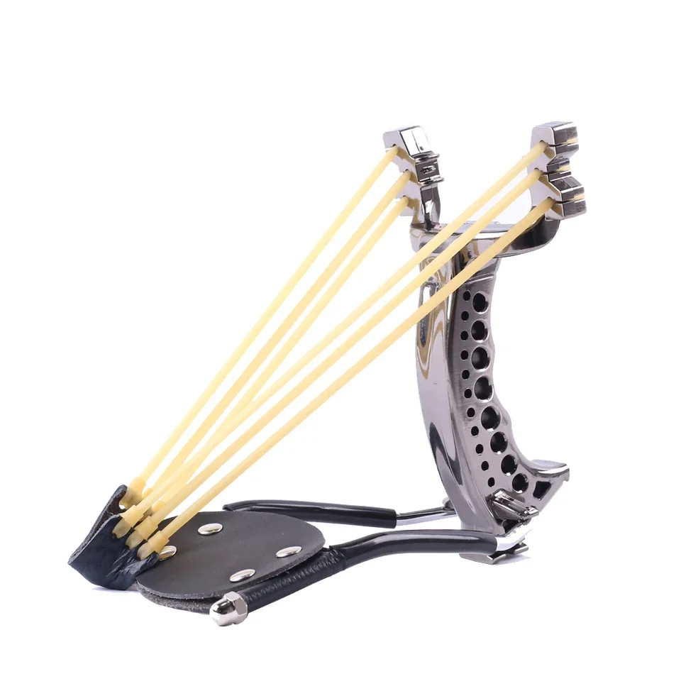 2020 Catapult Hunting Slingshot With Wrist Support and Compass Decoration Catapult Professional Slingshot for Outdoor Shooting view 2