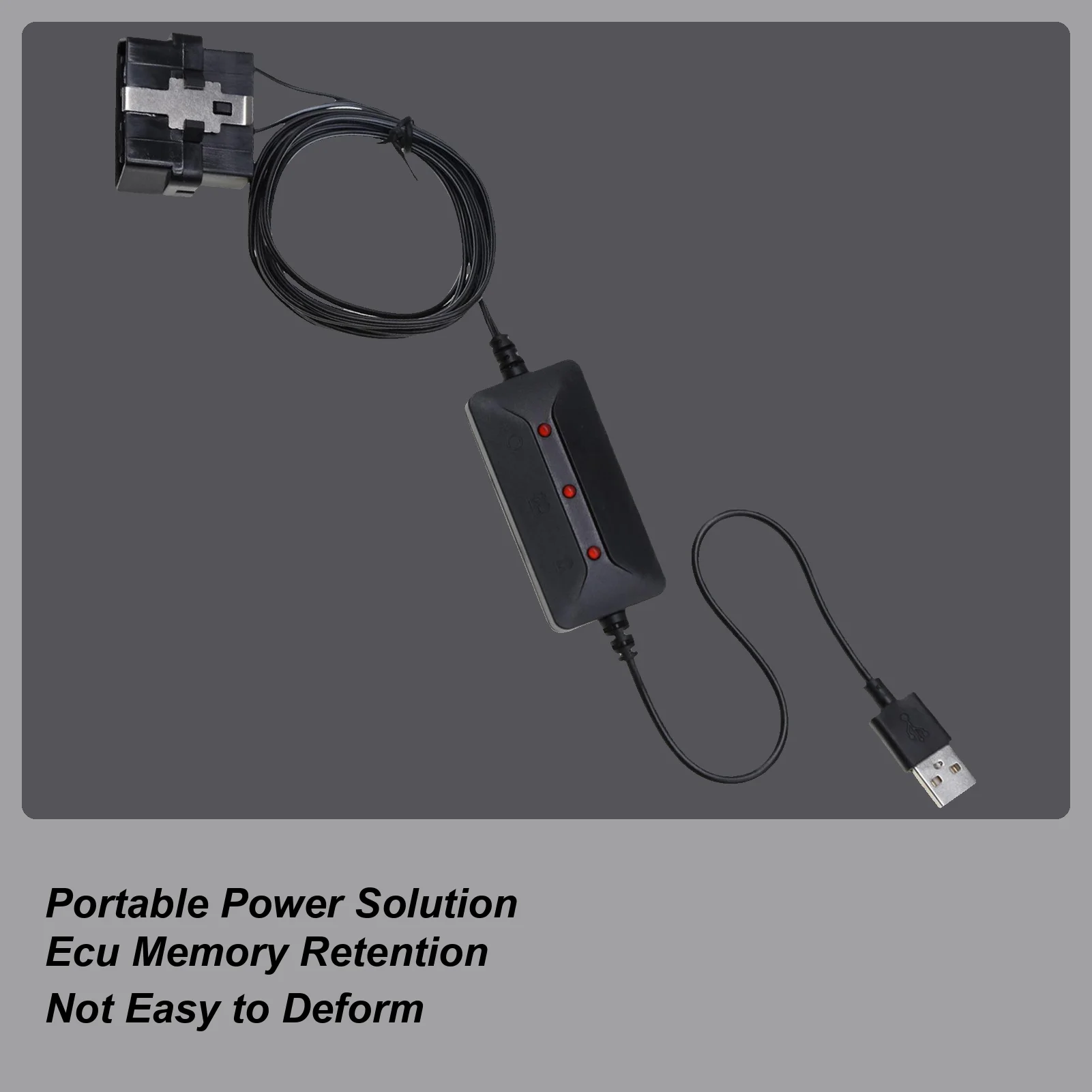 For Most Fit Battery Swap Adapter Cable Car Battery Replacement Tool USB Power Bank Adapter Cable Protector For Commuters