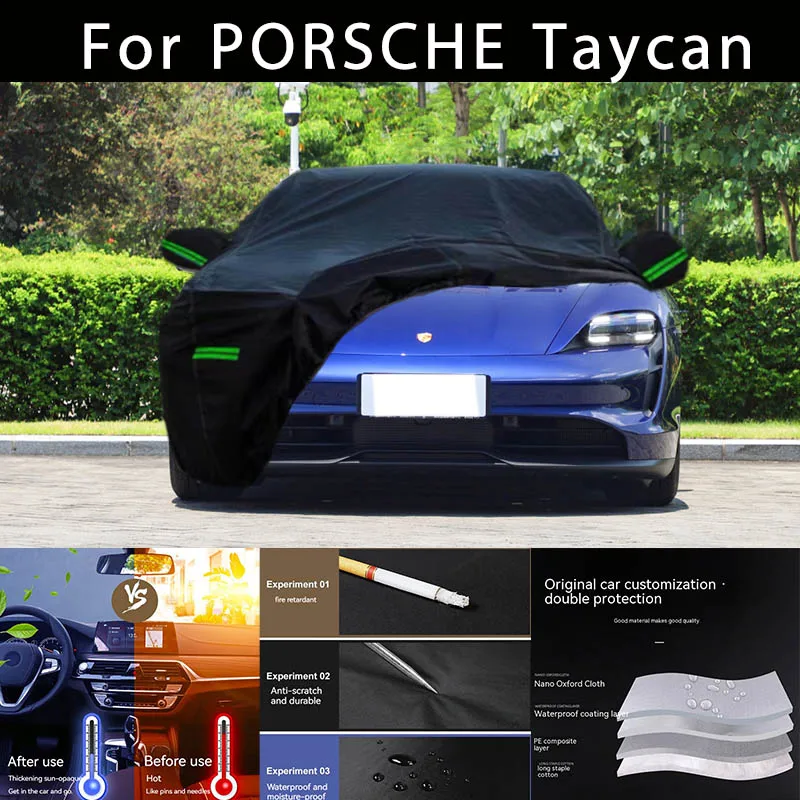 For PORSCHE Taycan Outdoor Protection Full Car Covers Snow Cover Sunshade Waterproof Dustproof Exterior Car accessories