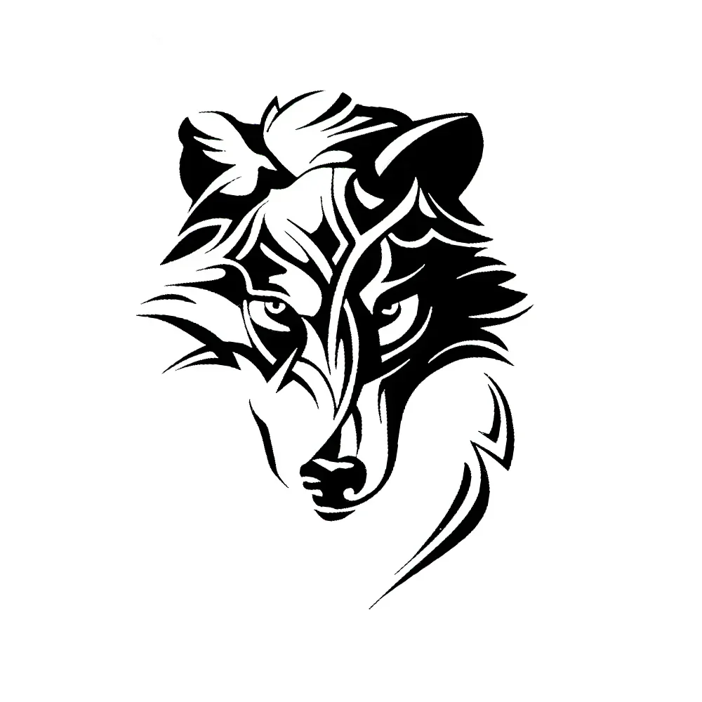 Car Sticker Wolf Predator Head Waterproof Vinyl Decal Car Accessories Pegatinas Para Coche DIY Car Styling 20cm*15cm