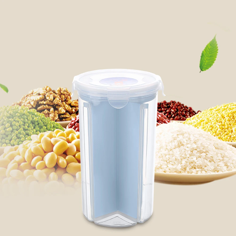 

Rotating Storage Barrel Large Saver Container Food Containers Rice Box Airtight Slim Body Plastic Storage Box
