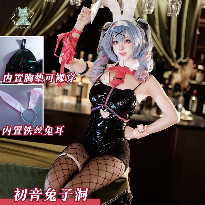Miku Cosplay Costume Bunny Girl Rabbit Hole Full Set xiaoqing - view 2