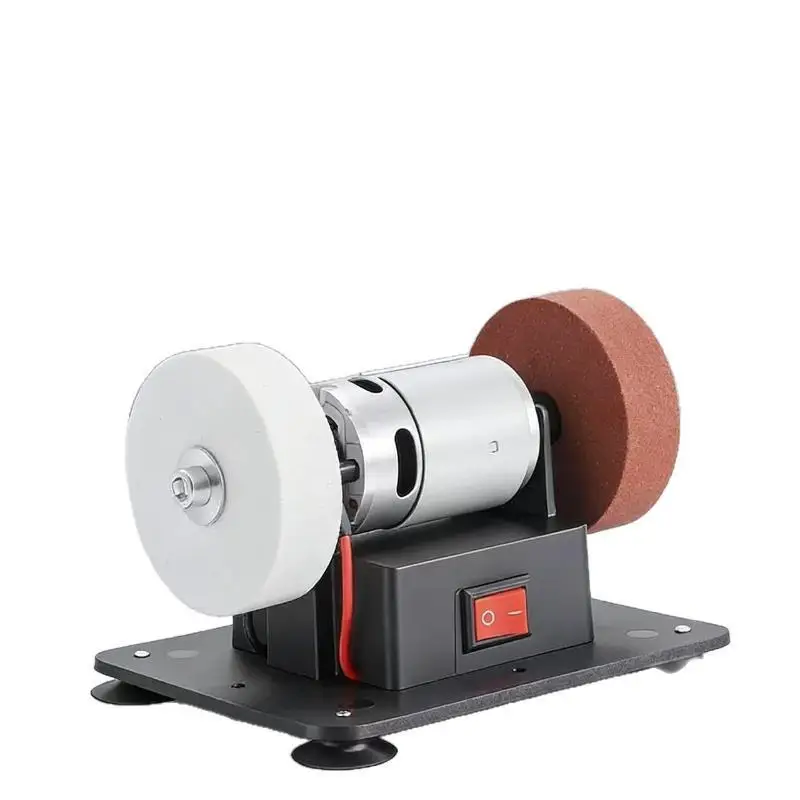 1Pcs Electric Small Sander With 2 Wheels Electric Bench Grinder Sanding Machine