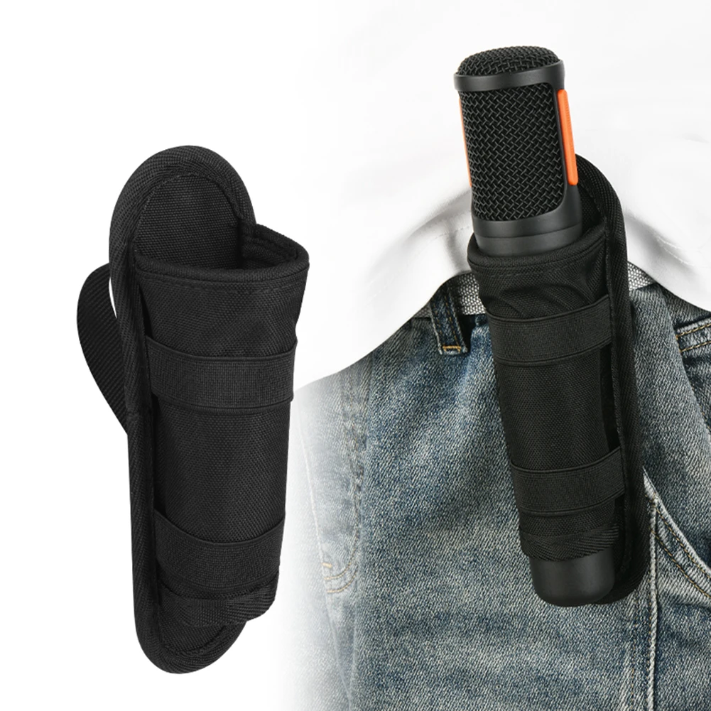 حافظة ميكروفون خفيفة الوزن لحزام الميكروفون لـ JBL Partybox حقيبة تخزين ميكروفون لاسلكية حقيبة حمل محمولة للسفر