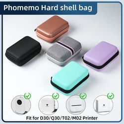 Case Compatible with Phomemo Q30 D30 T02 Label Printer NiiMbot D11 D110 Mini Printer Hard Carrying Container Storage Organizer