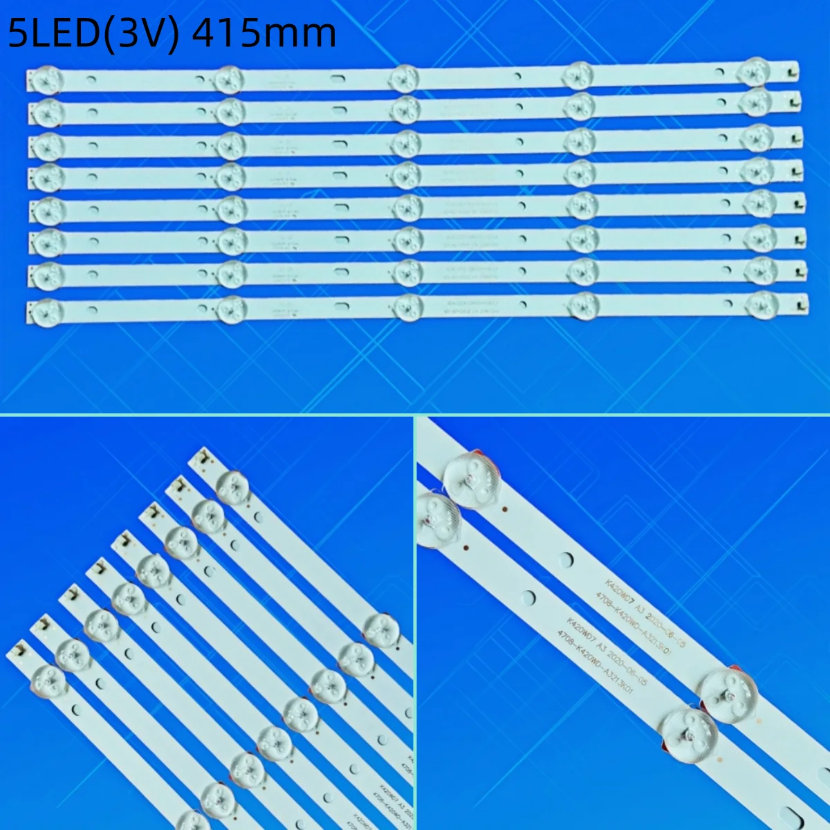 

LED Backlight strip for 43PFT4001/12 K430WDR A1 K420WD7 A3 43LE5173D 43LE7173D 43PFT4001 43PFF5459 42PUF6052 TH-43C500C