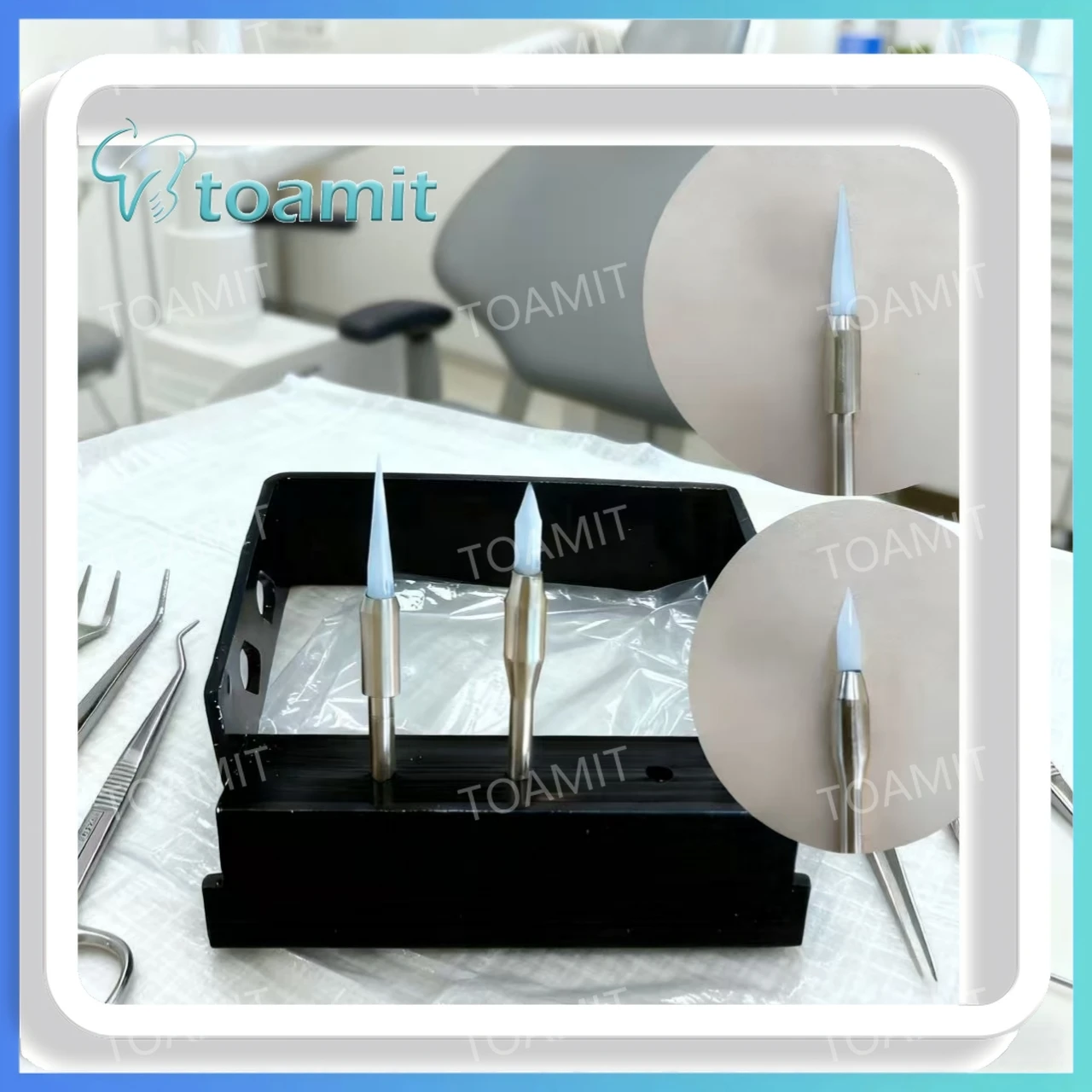 10pcs Dental Ceramic Soft Tissue Trimmer Burs for Gingivectomy & Hyperplastic Gum Cutting, Surgical Gingival Retraction Tools