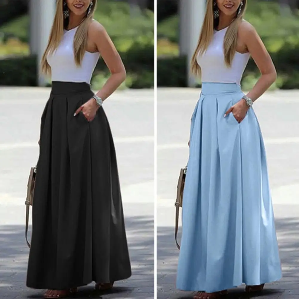 

Sweet Casual Spring Skirt Comfortable Spring Skirt Friendly to Skin Pleated Women Fall Spring Skirt Lady Garment