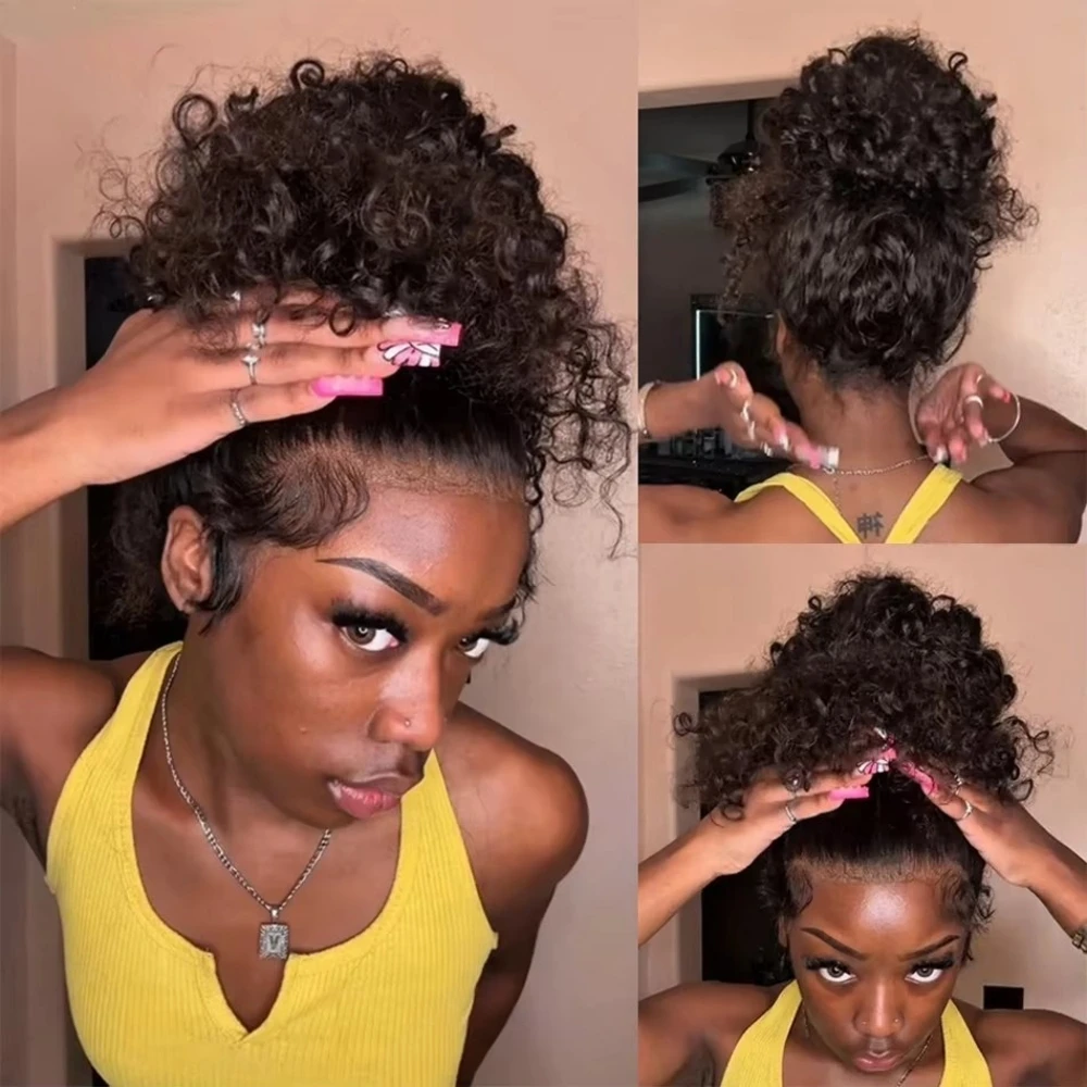 

40-дюймовый 360-градусный парик из натуральных волос на кружеве, предварительно выщипанные, глубокая волна, 13x6 HD, парик из натуральных волос на кружеве, 7x5, бесклеевой парик из человеческих волос, бразильский в продаже