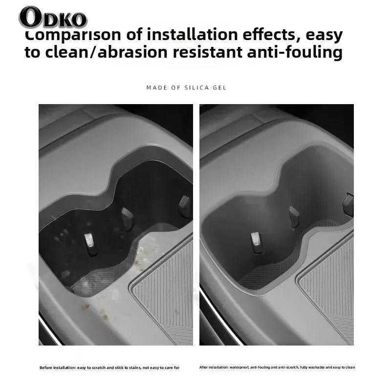 Suporte de copo de silicone à prova d'água para XPeng MONA MO3 Tapete de proteção de modificação interior Anti sujo Acessórios para carro