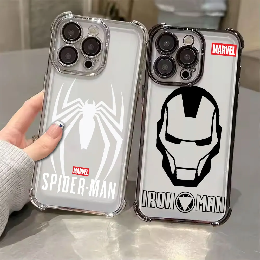 

Spiderman Ironman Logo Marvel Phone Case For Xiaomi Poco X8 Pro Max Cases X5 X6 X7 F4 F5 F7 Pro F8 Ultra M7 X8Pro Silicone Cover