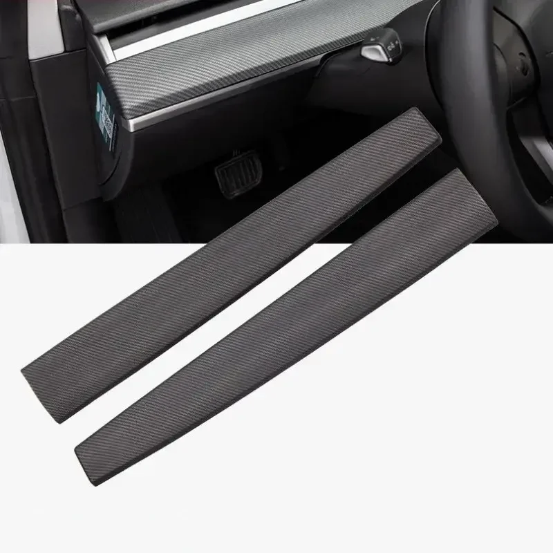 Car Front Dashboard Central Control Trim Strip For Tesla Model 3 Y 2021 2022 2023 Car Door Side Trim Dashboard Cover Interior